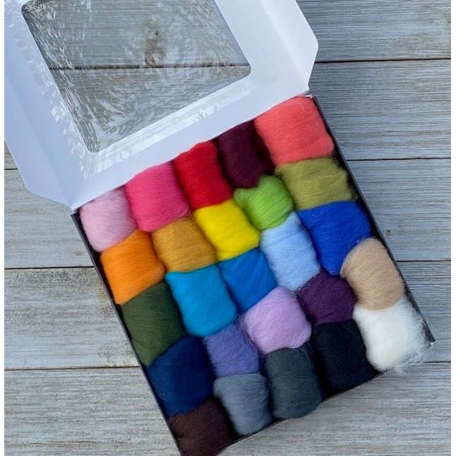 Merino Roving 25 Colour Set - A Twist of Yarn